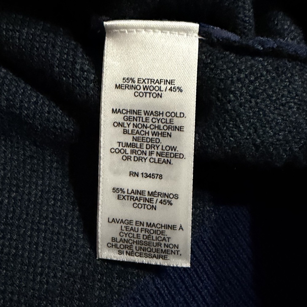 Vineyard Vines Boathouse Plaid Quarter Zip Merino Wool Cotton Sweater Mens L - Picture 6 of 11